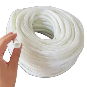 Fiber Glass Braided Sleeving Heat Resistant Braided Sleeve High Temperature Fiberglass Braided Cable Sleeve