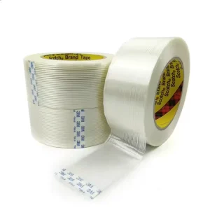 Fiber Heat Resistant Transparent Self adhesive 8915 Binding Reinforced Glass Fiber Filament Tape