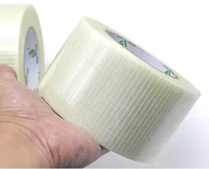 Fiber Reinforced Packing Tape Clear Bi Directional Filament Strapping Tape