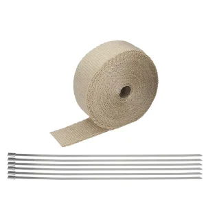 Fiberglass Exhaust Pipe Insulation Tape Exhaust Insulating Wrap Titanium