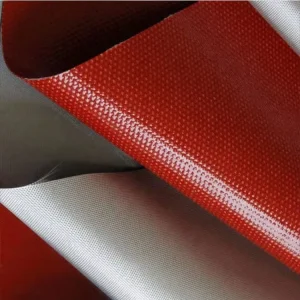 Fiberglass Fabric Red Heat Resistant Single Side Silicone Coated