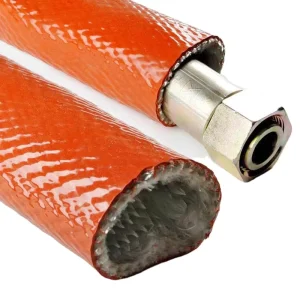 Fiberglass Fire Sleeve High Temperature Resistant Cable Protection Sleeve for Electrical Wiring Fire Protection Applications