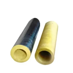 Fiberglass Glass Wool Insulated Pipe Cover FSK Aluminum Foil Facing Fire Resistant Soundproofing Eco Friendly Energy Star
