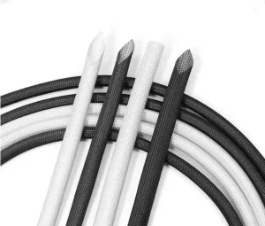 Fiberglass Tube Silicone Resin Coated Insulated Tube for Induction Coil Glass Fiber Braided Sleeve High Temperature Pipe