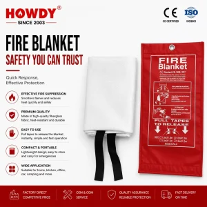 Fire Blanket 1.0*1.0m 1.8*1.8m Emergency Fire Fiberglass Fabric Home Fire Blanket