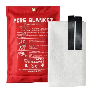 Fire Blanket Fireproof Fiberglass Emergency Fire Escape Self Rescue Red White Made in China