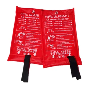 Fire Fighting Equipment Safe Fiberglass Fire Blankets 0.4mm 3mm Thickness for Kitchen