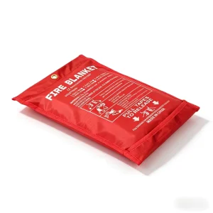 Fire Fighting Escape Blanket Fiberglass Flame Retardant Fabric Red and White Foreign Trade