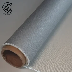 Fire Prevention Flame Resistant Alkali Free Twill Woven Silicone Coated Fiberglass Mesh Cloth 550 Heat Resistance