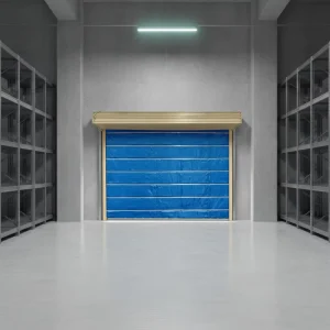 Fire Protection System Inorganic Cloth Rolling Curtain Door for Commercial Complex and Public Buildings