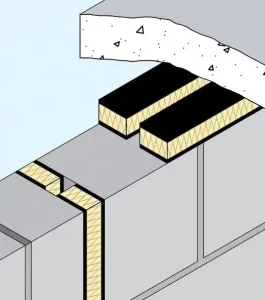 Fire Rated Expansion Joints Fiberglass Graphite Intumescent