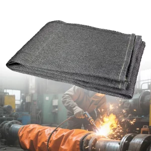 Fire Resistance Welding Protection Fireproof Blanket Thermal Resistant Graphite Coated Welding Blanket Cloth