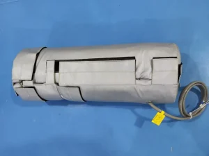 Fire Resistant Silicone Coated Fiberglass Electric Pipeline Heater Insulation Cover Removable Pipe Valve Insulated Jacket
