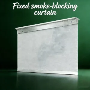Fire Resistant Smoke proof Curtain Fire Prevention Flame retardant Glass Fibre for Supermarket School Dining Areas Customizable