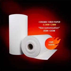 Fire resistant Refractory Insulating Roll Material Ceramic Fiber Paper 0.5 10mm LKT1260 Model 1260C Working Temp for Furnace