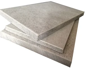 Fire resistant fiber cement wall board for decoration