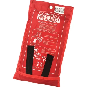 Firefighting Fireproof Set Stainless Steel Hooks Emergency Fire Blanket for Kitchen Home