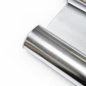 Fireproof Aluminum Foil Fiberglass Fabric 300C Heat Insulation for Pipe HVAC Duct Wrap 1.2m Width CE Certified Welding