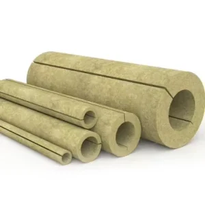 Fireproof Basalt Rock Wool Insulation Pipe with Aluminum Foil High Temperature Resistance & Hydrophobic