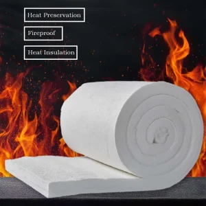 Fireproof Ceramic Fiber Blanket Fabric High Temperature Resistant Insulation for Ovens Kilns Forges Fireplaces