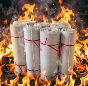 Fireproof Ceramic Fiber Cloth 10 50mm Thickness High Temperature Resistant Refractory Textile Material HC Brand ST Grade 30 50m