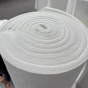 Fireproof Ceramic Fiber Insulation Blanket 128Kg/m High Temperature Alumina Ceramic Fiber Felt Blanket