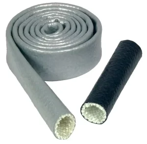 Fireproof Heat Resistant High Voltage Fiberglass Silicone Rubber Coated Fire Sleeve with Bending and Cutting Services
