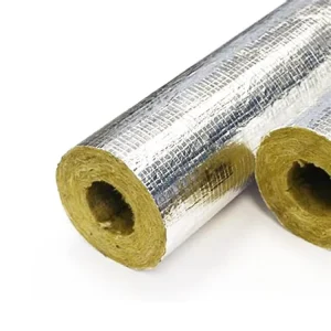 Fireproof Rock Wool Blanket Roll 50mm 100mm High Density Mineral Wool for Industrial Steam Pipe Thermal Insulation