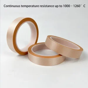 Fireproof Silicone Ceramic Fiber Heavy Duty Insulation Tape Heat Resistant Thermal Protection Wrap for Boilers Kilns Exhaust