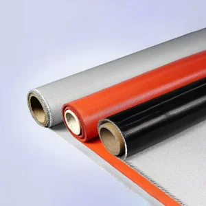 Fireproof Silicone Rubber Calcium Silicate Coated Impregnated Fiberglass Fabric Cloth 7628