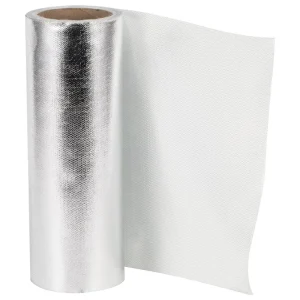 Fireproof Thermal Insulation Fiber Fabric Aluminum Foil Laminated Coated Glass Fiber Fabric Fiberglass Cloth