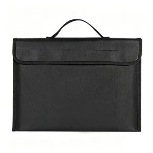 Fireproof Waterproof Safe Bag 38x28x7.5cm Silicone Coated Fiberglass Document Money Storage Pouch