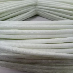 Flame Retardant High Temp Fiberglass Sleeving Fiberglass Heat Shield Sleeve for Industry EV Battery Home Heater Cable Insulation