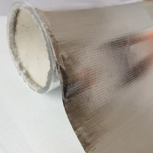 Flexible Aluminum Foil Coated Fiberglass Cloth for Exhaust Wrapping