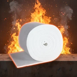 Flexible High Purity Ceramic Fiber Blanket Refractory Application High Temperature 1600C Excellent Thermal Shock Resistance