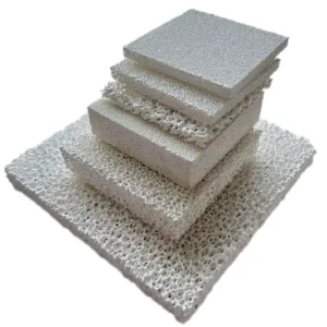 Foam Ceramic Alumina High Temperature Resistant Cast Aluminum Ceramic Filter Mesh Porous Honeycomb Ceramic Customizable
