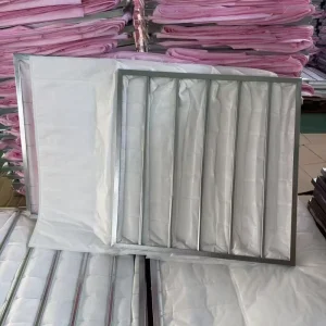 G4 Grade Synthetic Fiber Air Filter Element Industrial Dust Removal High Efficiency 99.995% 100 CFM Bag Filter