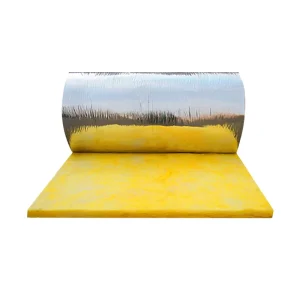 Glass Wool Insulation Roll Fiberglass Blanket Heat Resistant Sound Absorption Material Roofing Wall Ceiling HVAC Duct
