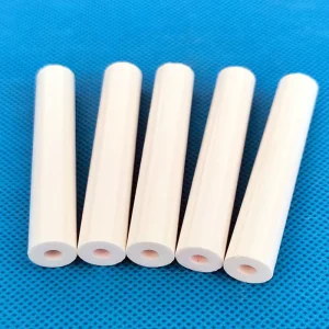 Glazed 99% Alumina Ceramic Tube Al2o3 Pipe Industrial Ceramic Sleeve for Igniter Insulation Pipe