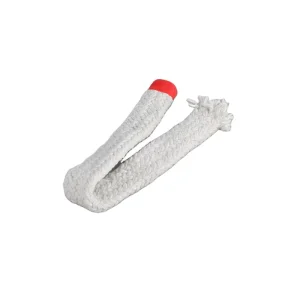 Good Flexibility Ceramic Fiber square Braided Rope Casing for Fireplace