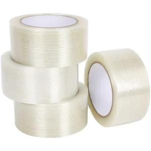 Good Quality Fiberglass Casting Hotmelt Cross Fiber Filament Tape for Metal Wood Materials Furnishings Packing Filament Tape