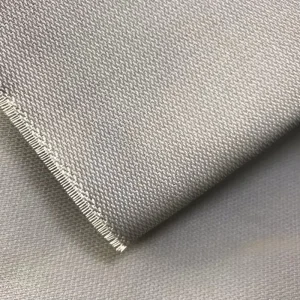 Gray Color PU Coated 666 Reinforced With Stainless Steel Wire Fiberglass Cloth for Fire Curtain