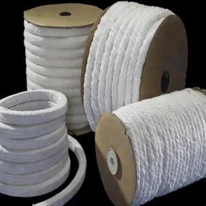 HT Ceramic Fiber Rope 3mm to 50mm Dia 1260°C High Temp Sealing for Furnace & Kiln Doors