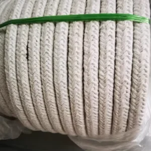 HT Factory Price Ceramic Fiber Round Rope Heat Resistant Fabric Fireproof Rope for Industrial Refractory