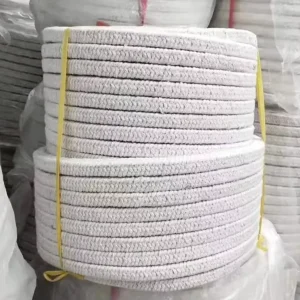 HT Industrial Furnace Ceramic Fiber Round square Braided Rope cord for Door Sealing