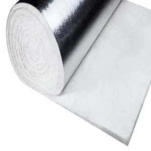 HVAC Duct Fiberglass R Value Glass Wool Roll Mat Insulation with Aluminium Foil