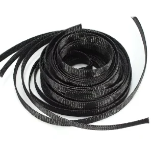 Hampool Carbon Fiber Textile Braided Cable Sleeve Braided Cable Sleeving