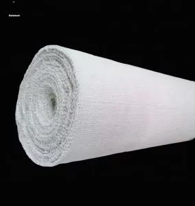 Heat Insulation Aluminosilicate Ceramic Fiber Cloth with Fiberglass Reinforced for Kilns Furnaces