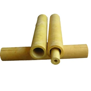 Heat Insulation Fiber Glass Wool Pipe With Alu Foil Fiberglass Insulation Materials