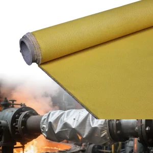 Heat Insulation Silicone Fiberglass Thermal Protection Jackets Material Silicone Coated Fiberglass for Industrial Settings
